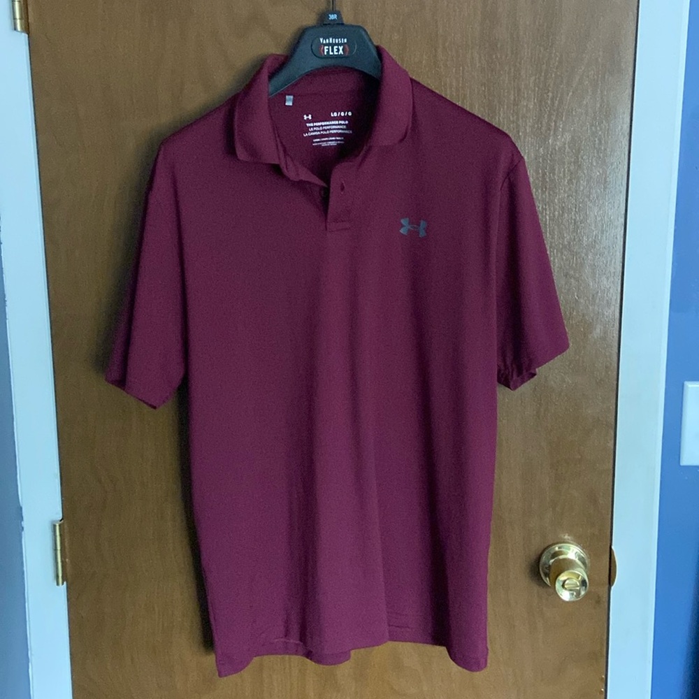 Under Armour Maroon Performance Polo Shirt